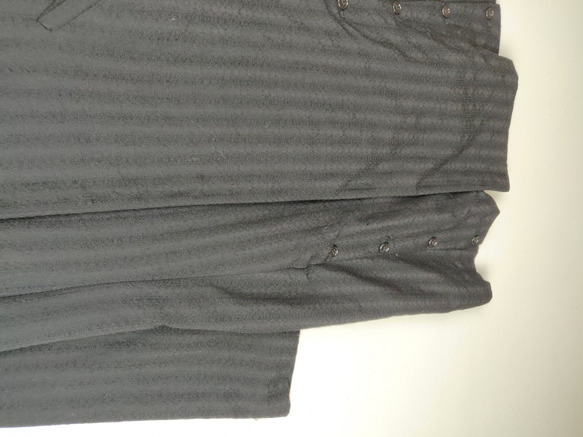 Designer - Sunaokuwahara Stripe Button Long Femme Coat - 6