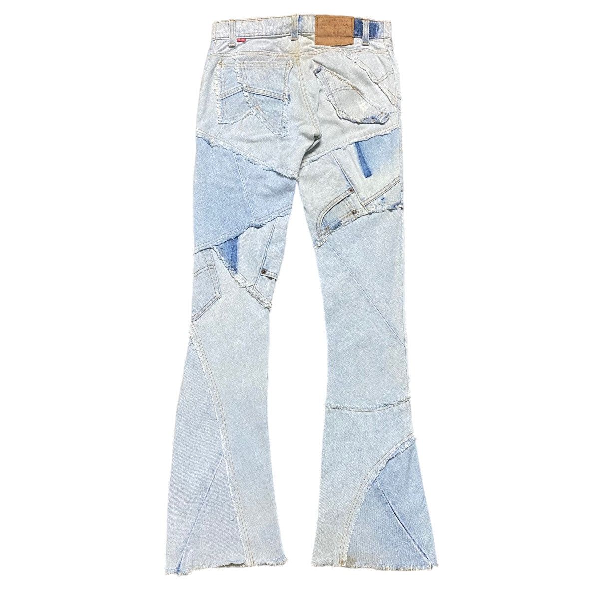 Levis X Jungle Cat Reconstruct Denim Flare Jeans - 2