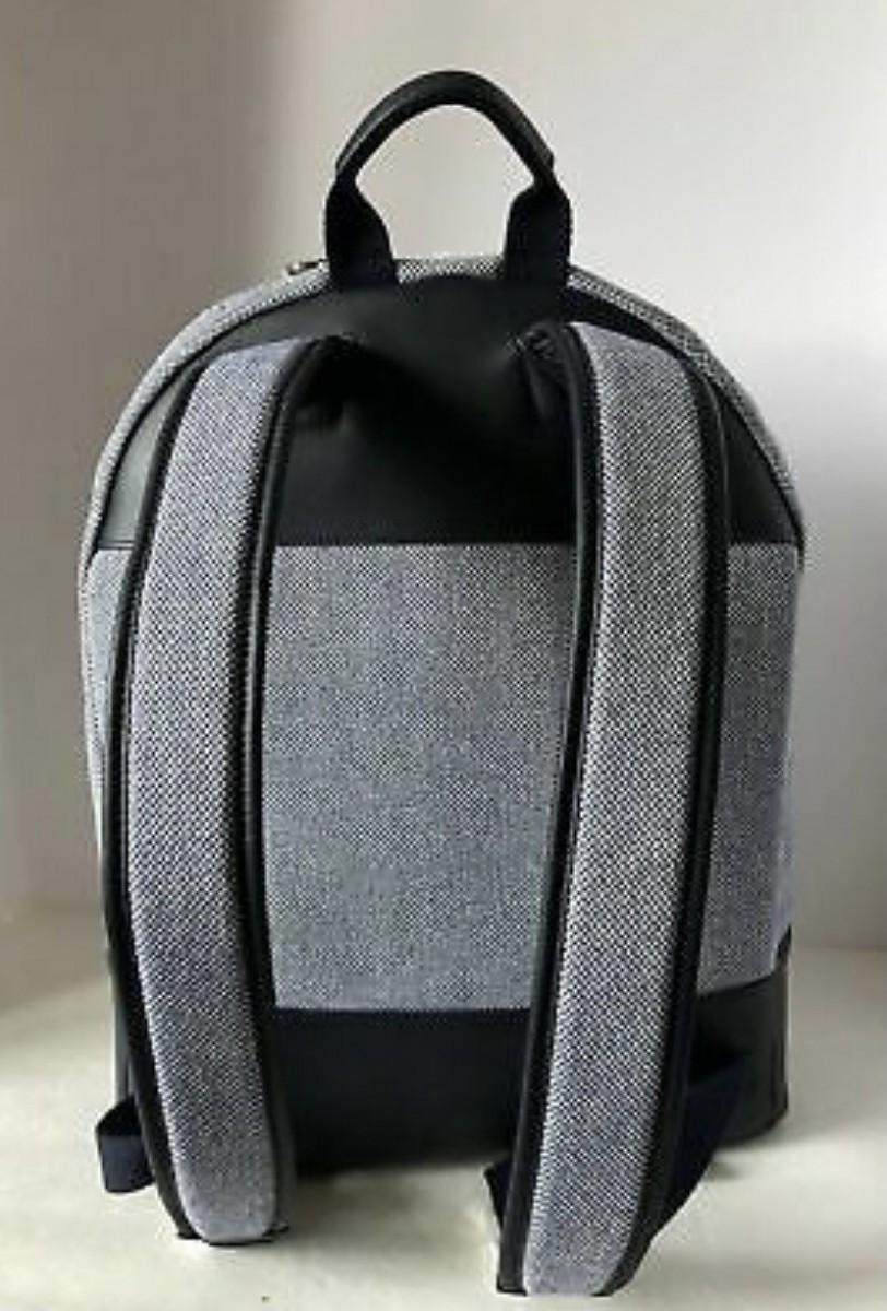 Want les Essentiel Kastrup II Navy Backpack Leather Nylon - 6