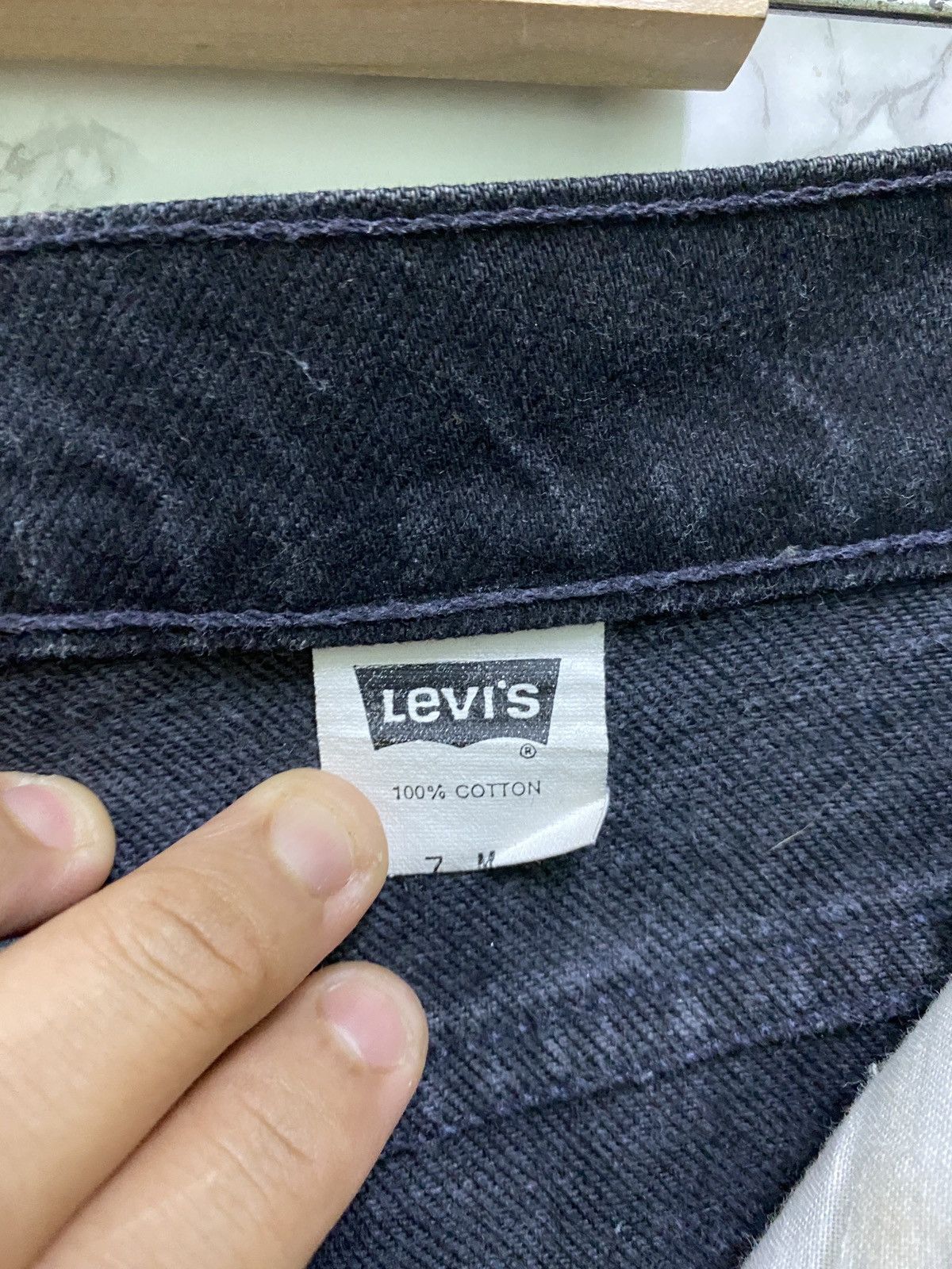 Vintage 90s Levi's Skinny Super Black Denim Jean - 14