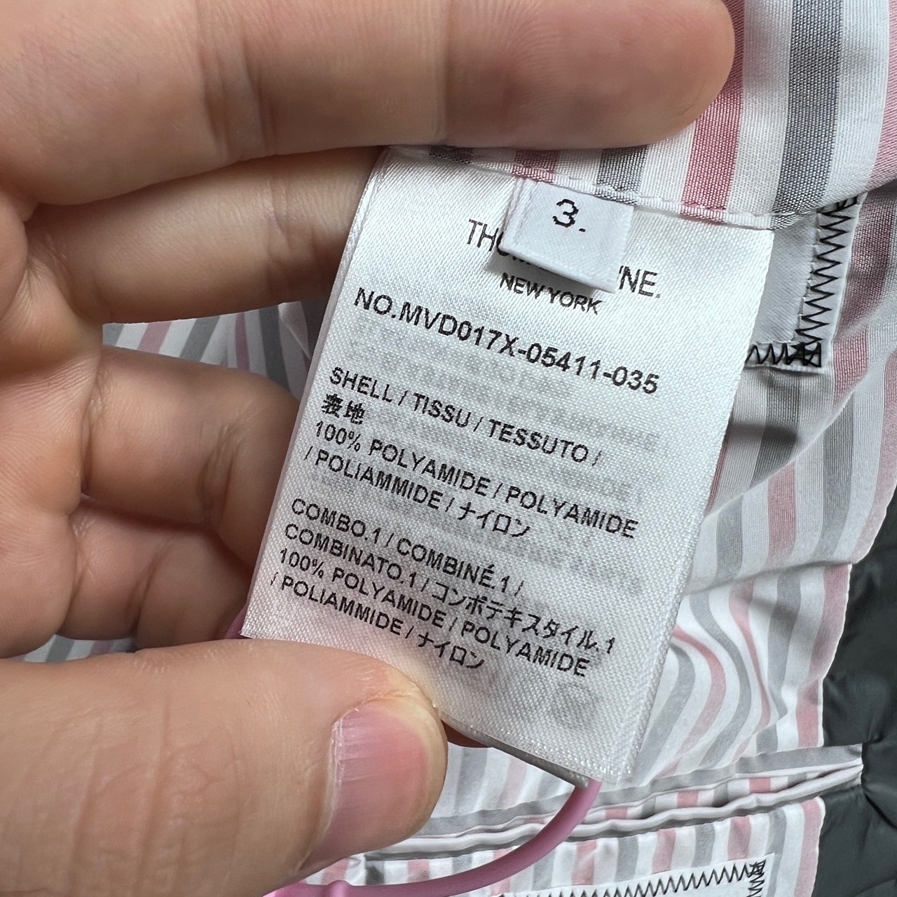 THOM BROWNE Solid striped down vest - 4