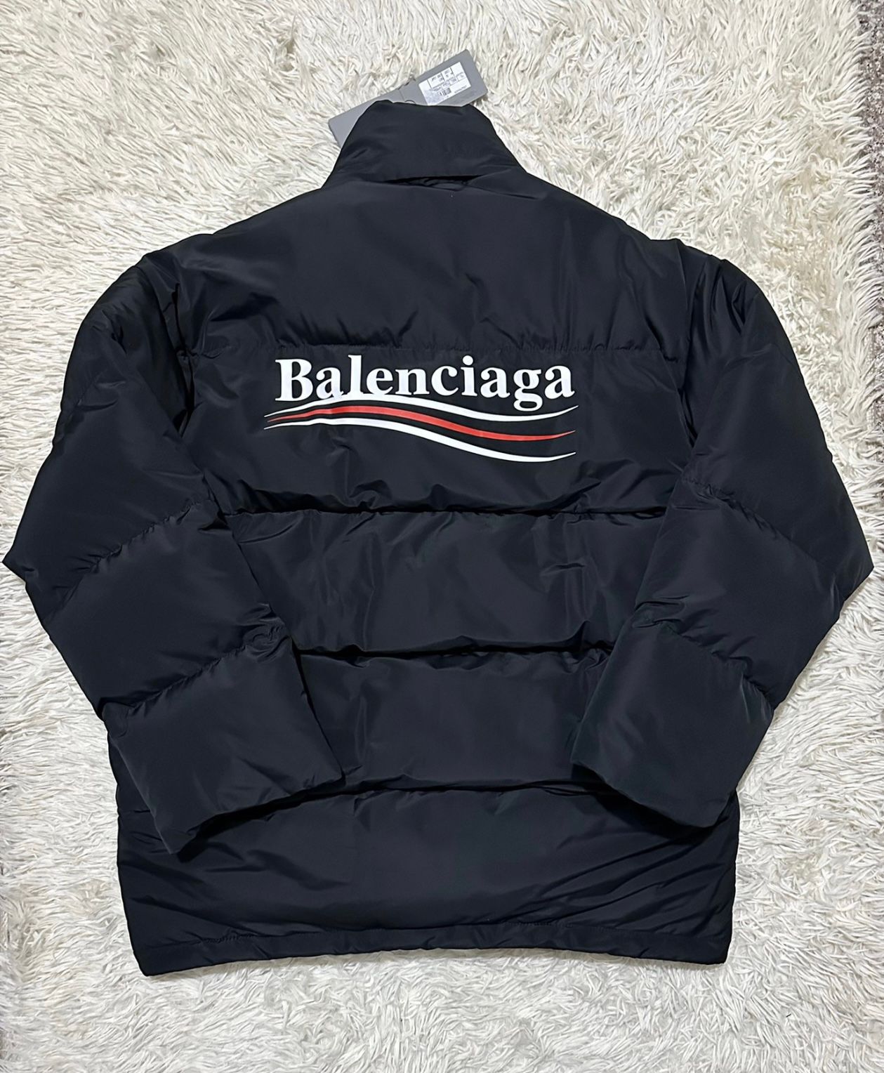 Balenciaga Political Campaign C-Shape Puffer in black - 1