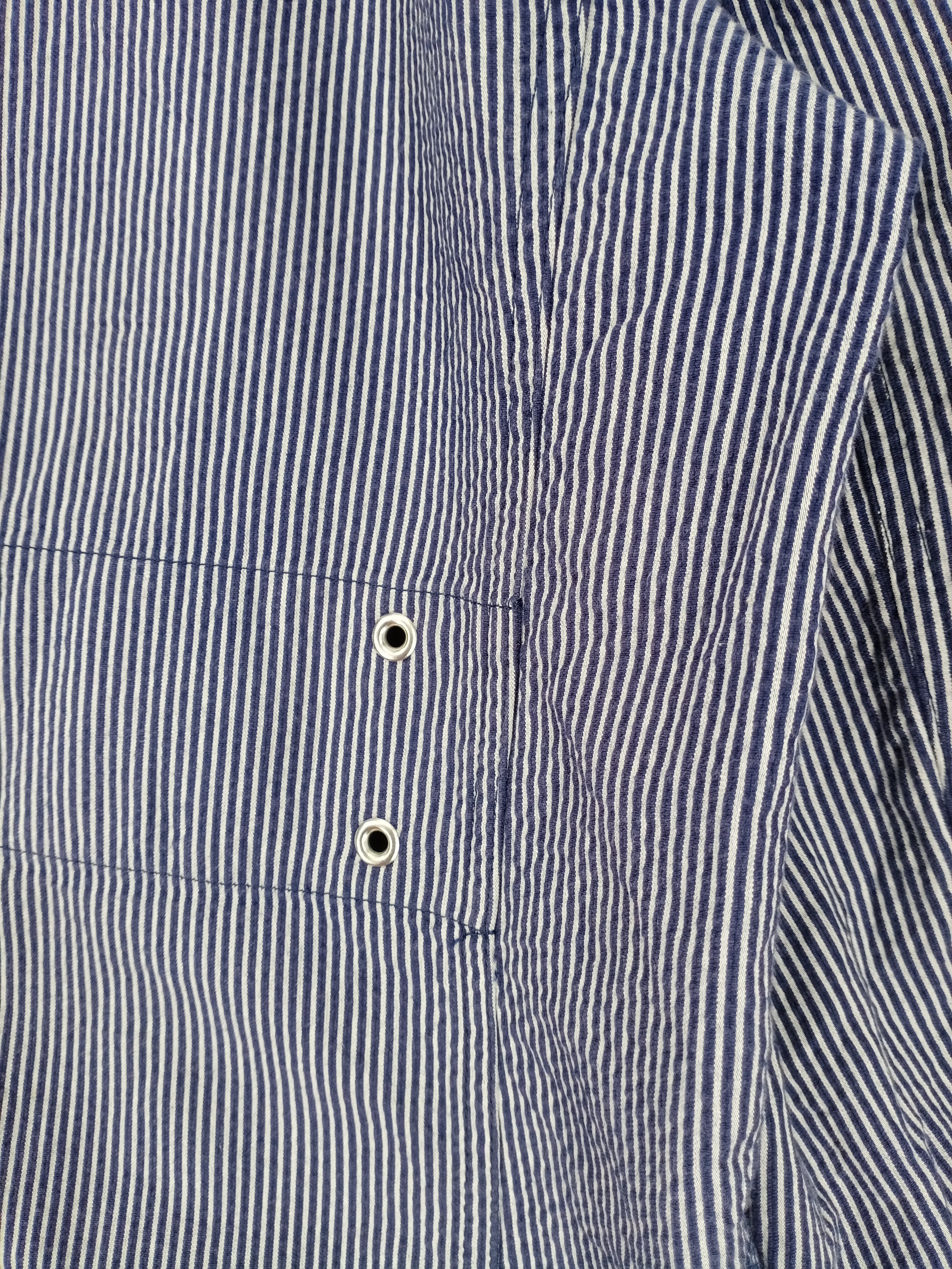 Japanese Brand - 💥RARE💥Vintage PPFM Hickory Stripe Button Workwear Jacket - 11