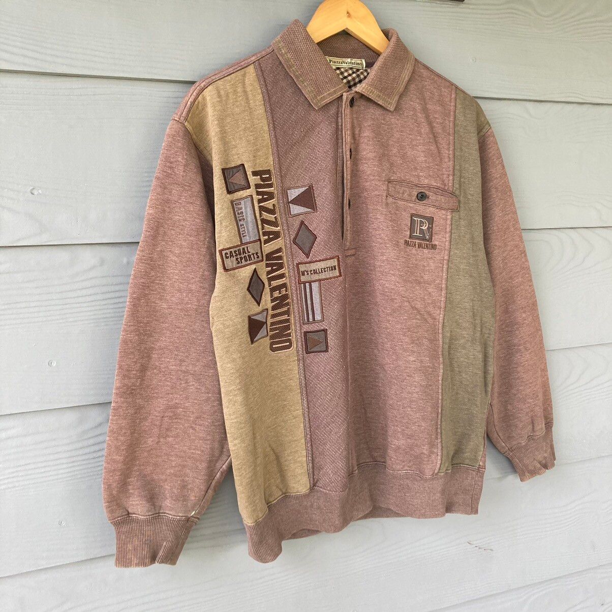 Designer - Vintage Piazza Valentino Brown Sweatshirt - 2