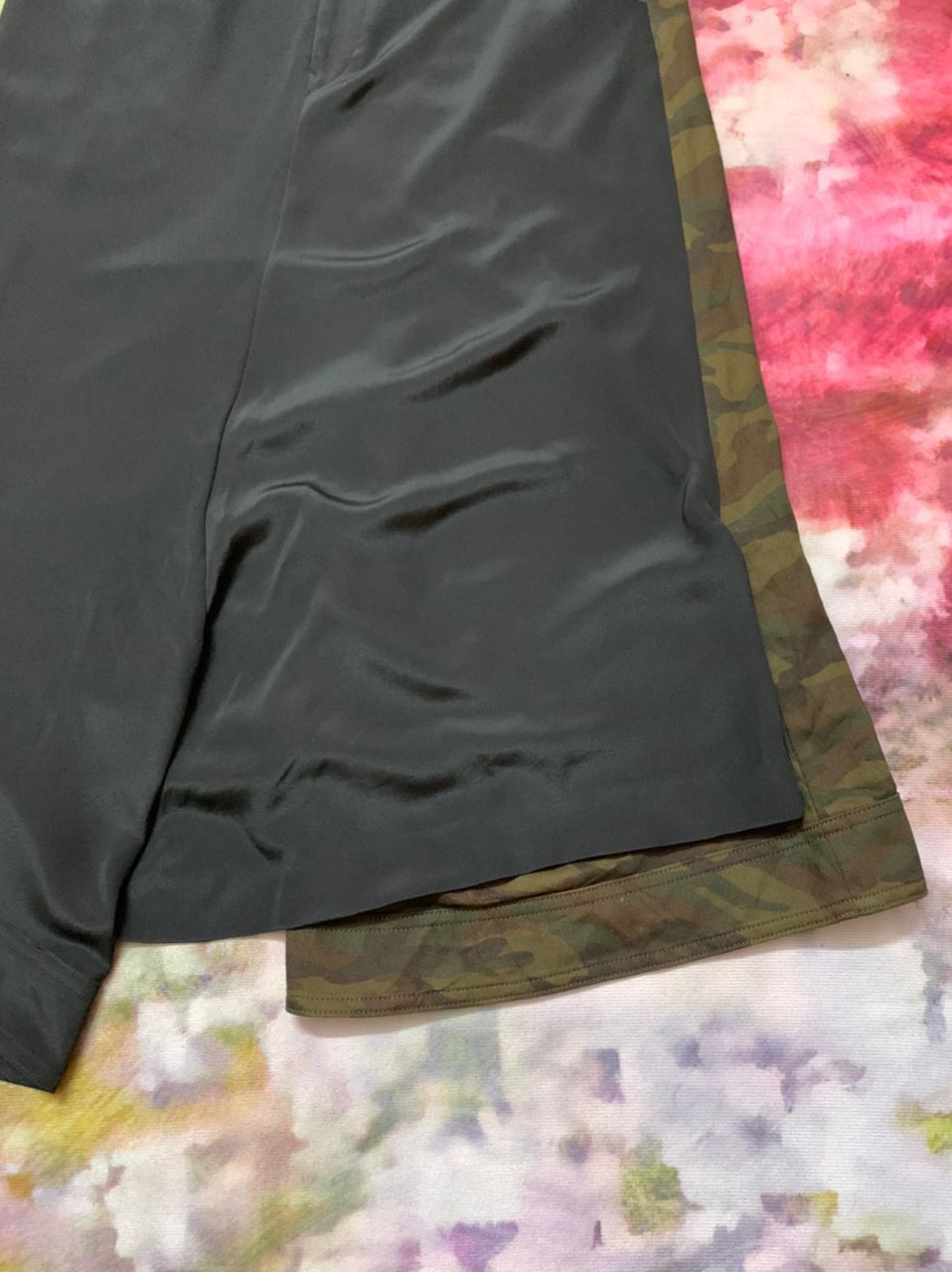 Yohji Yamamoto Signature Hakama Skirt Hybrid Silk Camo - 7
