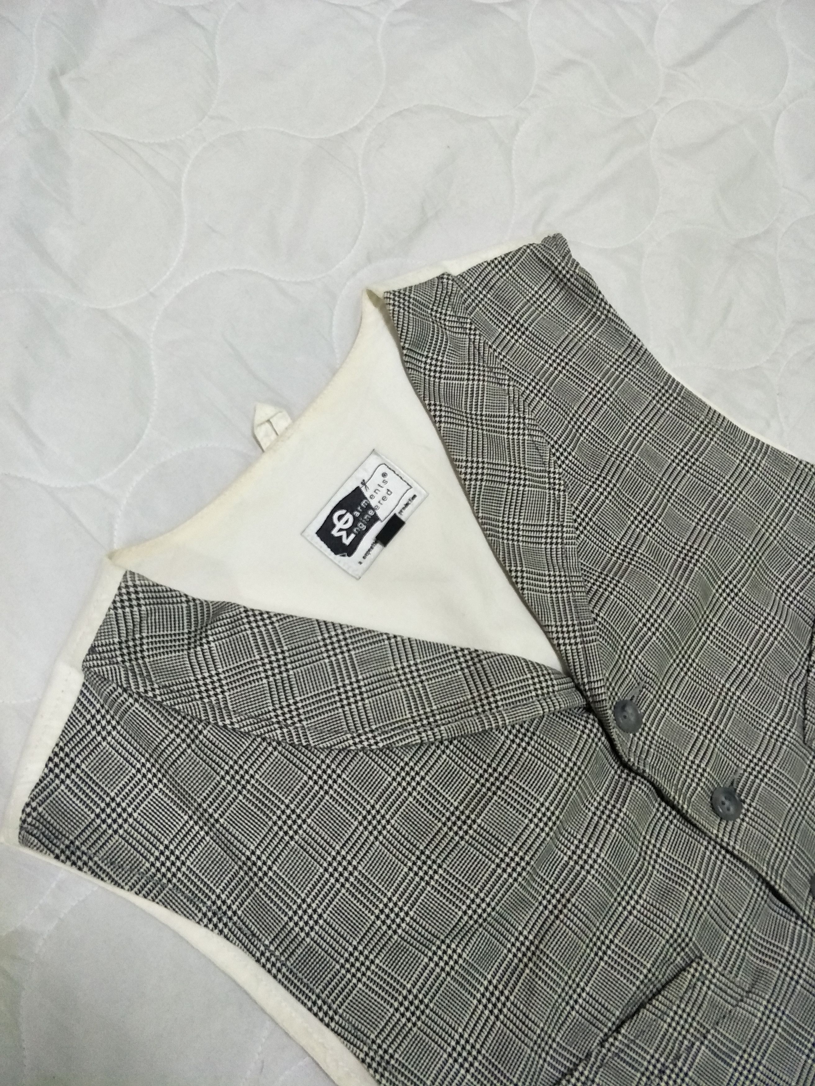 Glen Plaid Vest Daiki Suzuki Design - 2