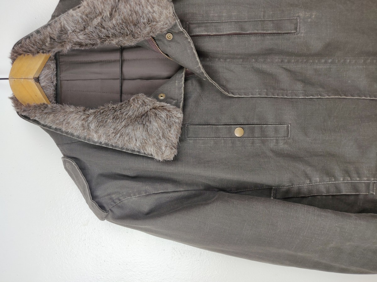 Boycott - Detachable Fur Motor Coat - 3