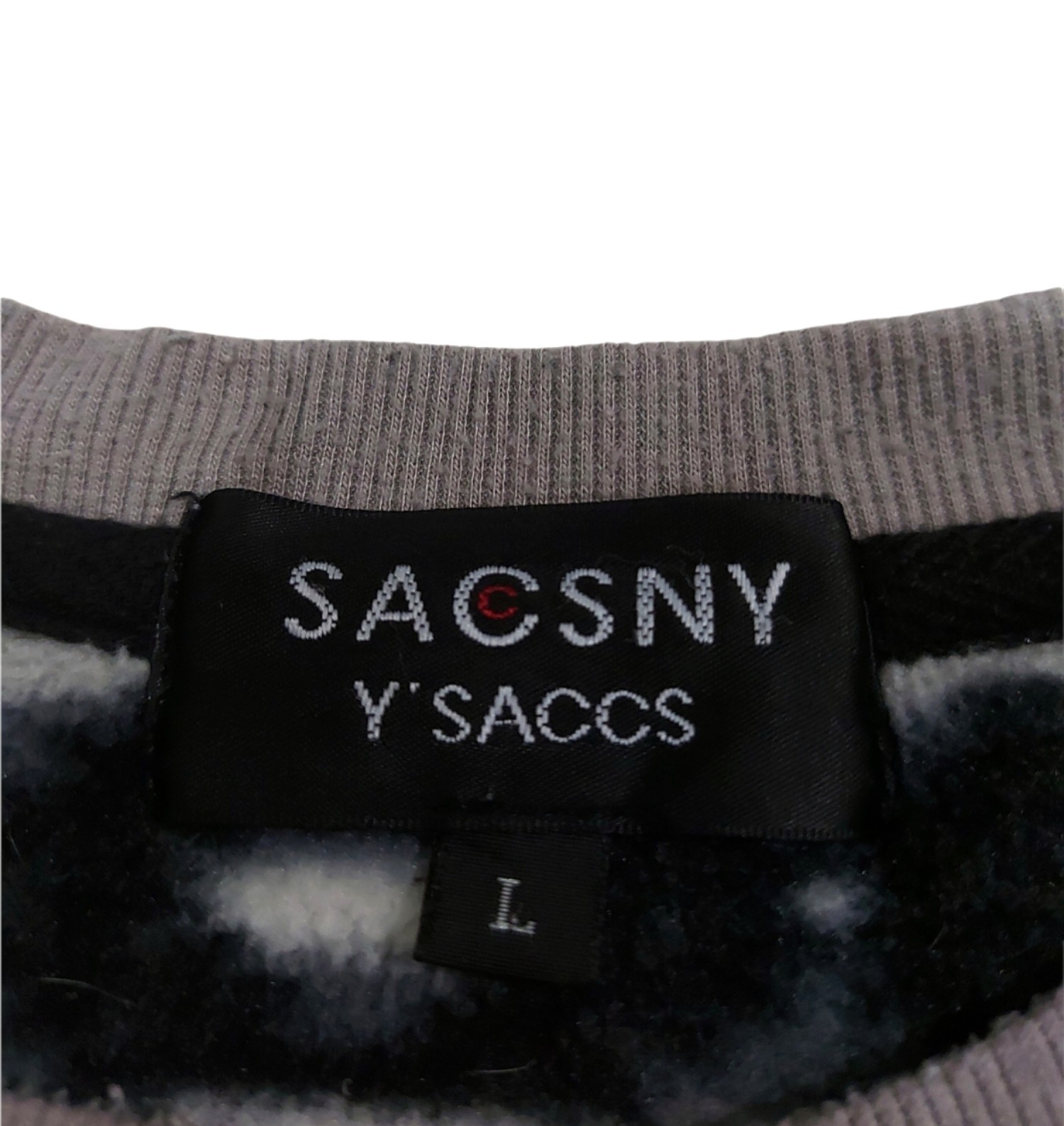 Rare! Vintage SACSNY Y'SSACS Yohji Yamamoto Patterned Fleece - 7