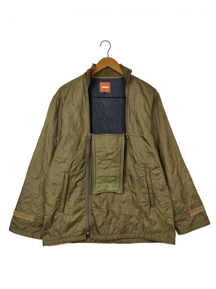 Japanese Brand - Corisco Japan Quilted Liner Jacket Zip Up Sweater - 1