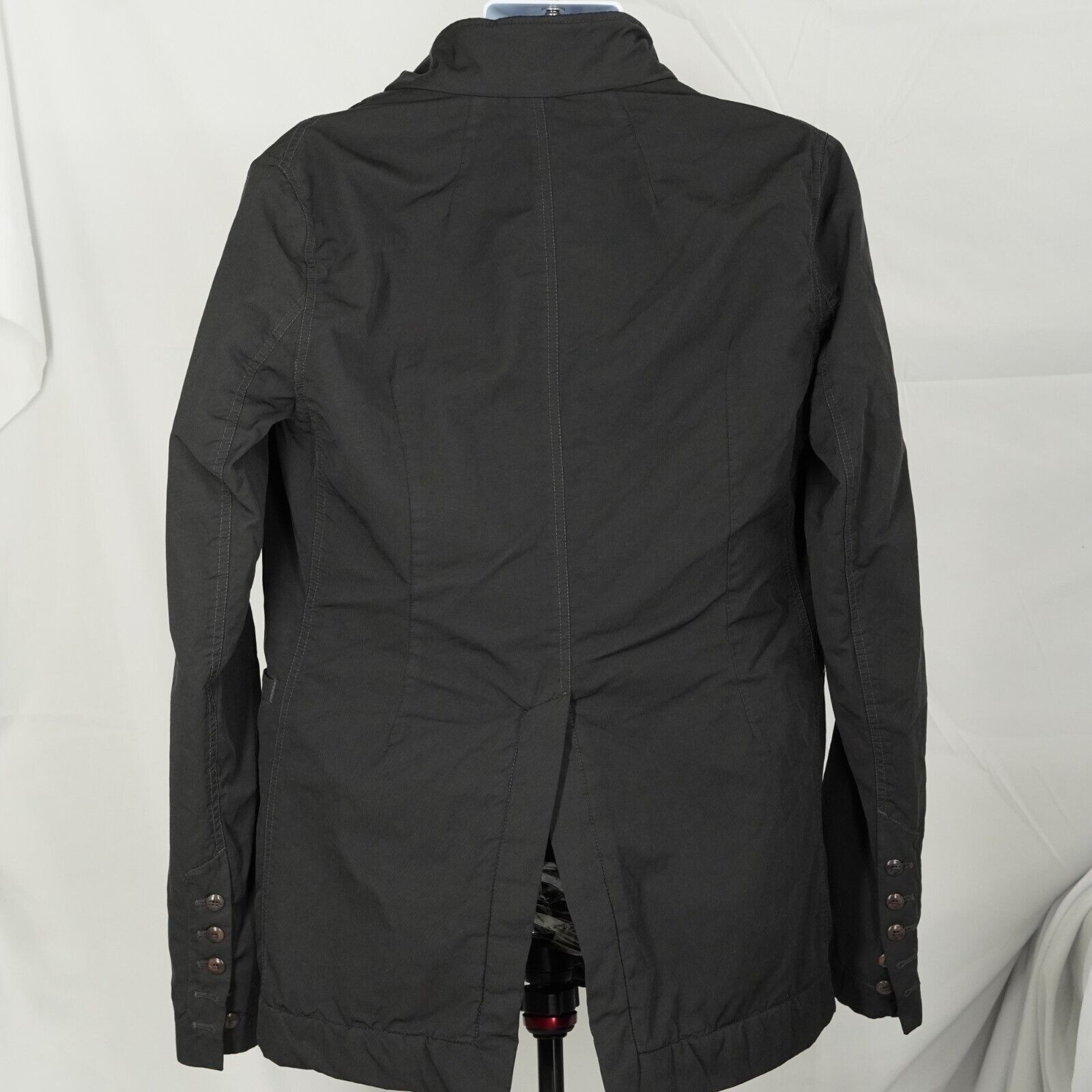 Rick Owens Drkshdw Long Black Blazer Quilted Murray - Large - 6