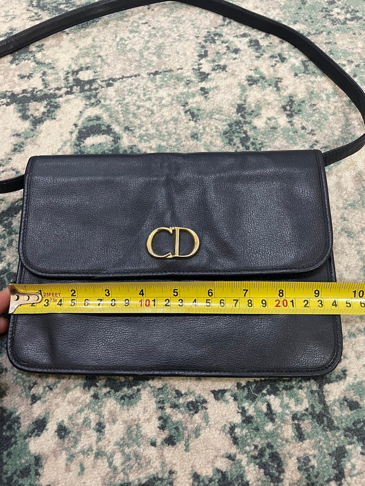 Authentic Vintage Christian Dior CD Fully Leather Sling Bag - 22