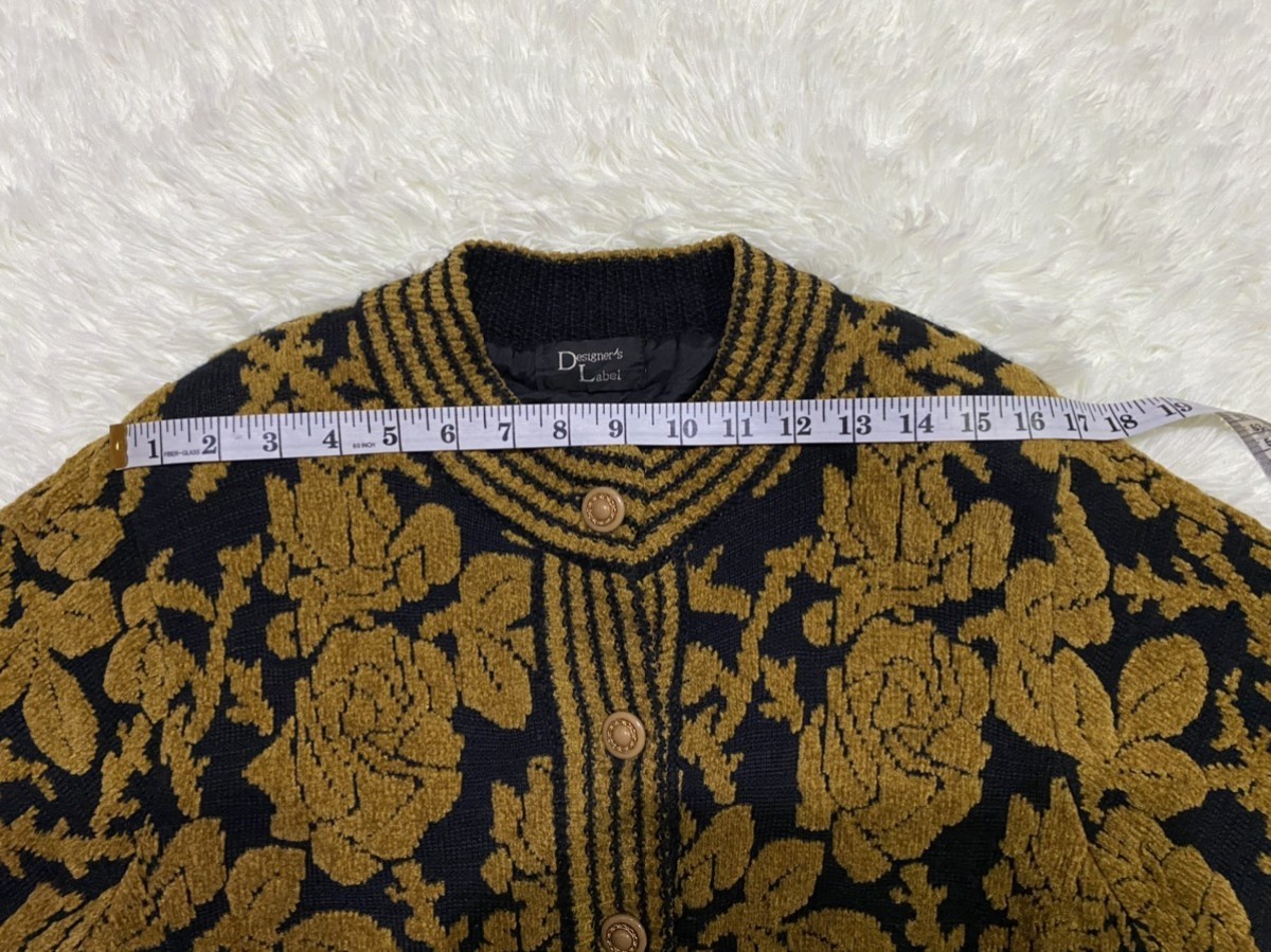 Cardigan - Designer Label Ichioku Floral Motif Sweater Cardigan - 16
