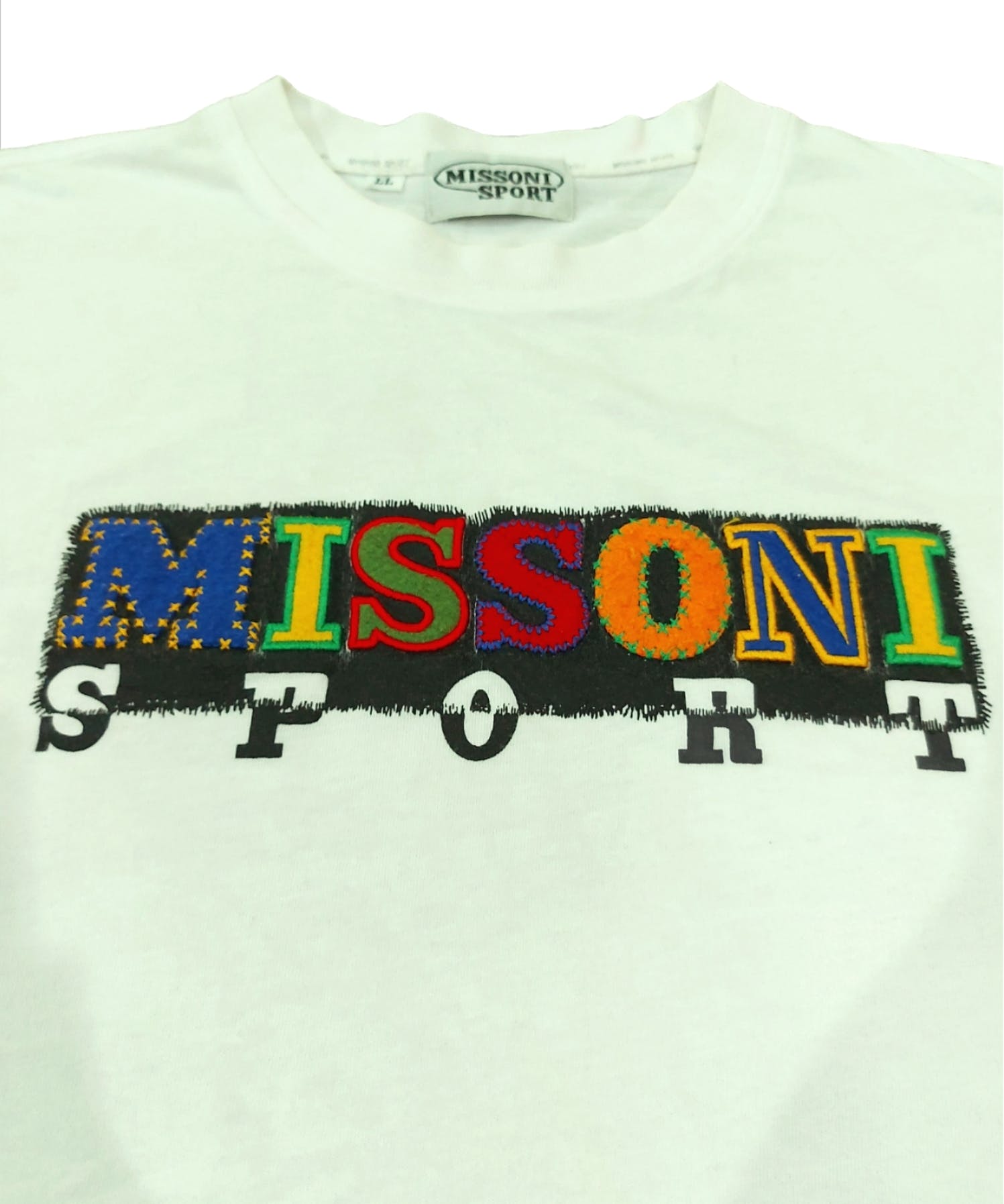 RARE! VTG MISSONI SPORT ITALY PATCH SPELL OUT - 5