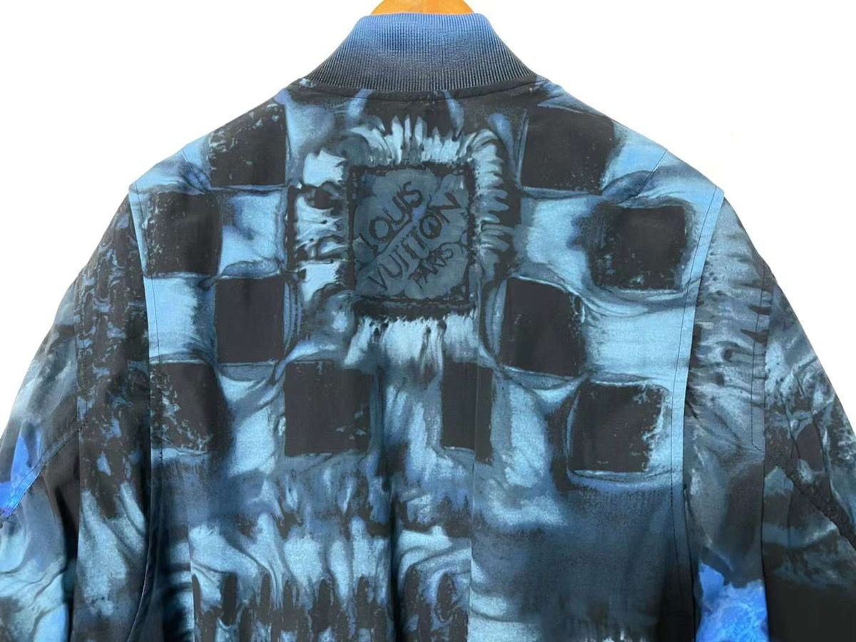 Damier Salt print bomber jacket - 4