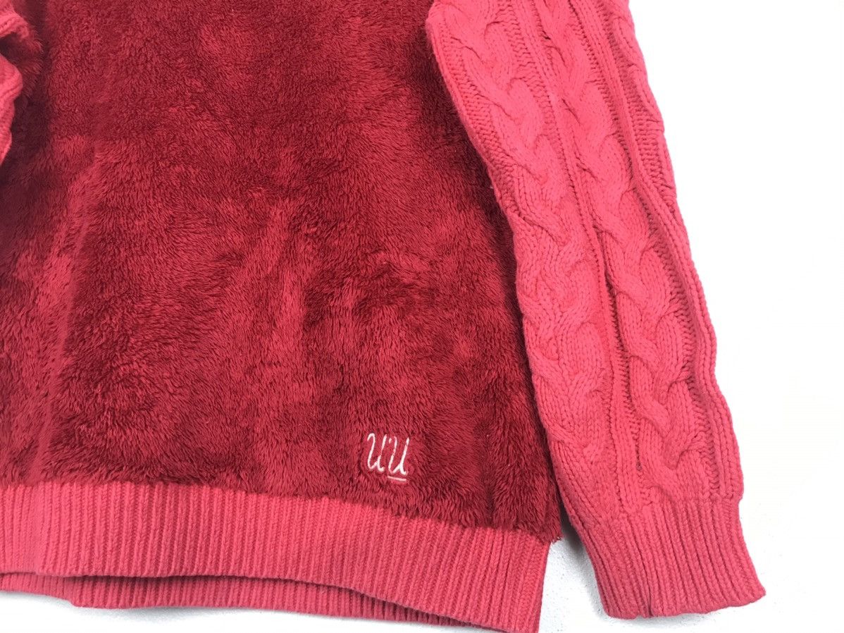 LAST DROP!Uniqlo undercover faux fur cable knit sweater-1519 - 2