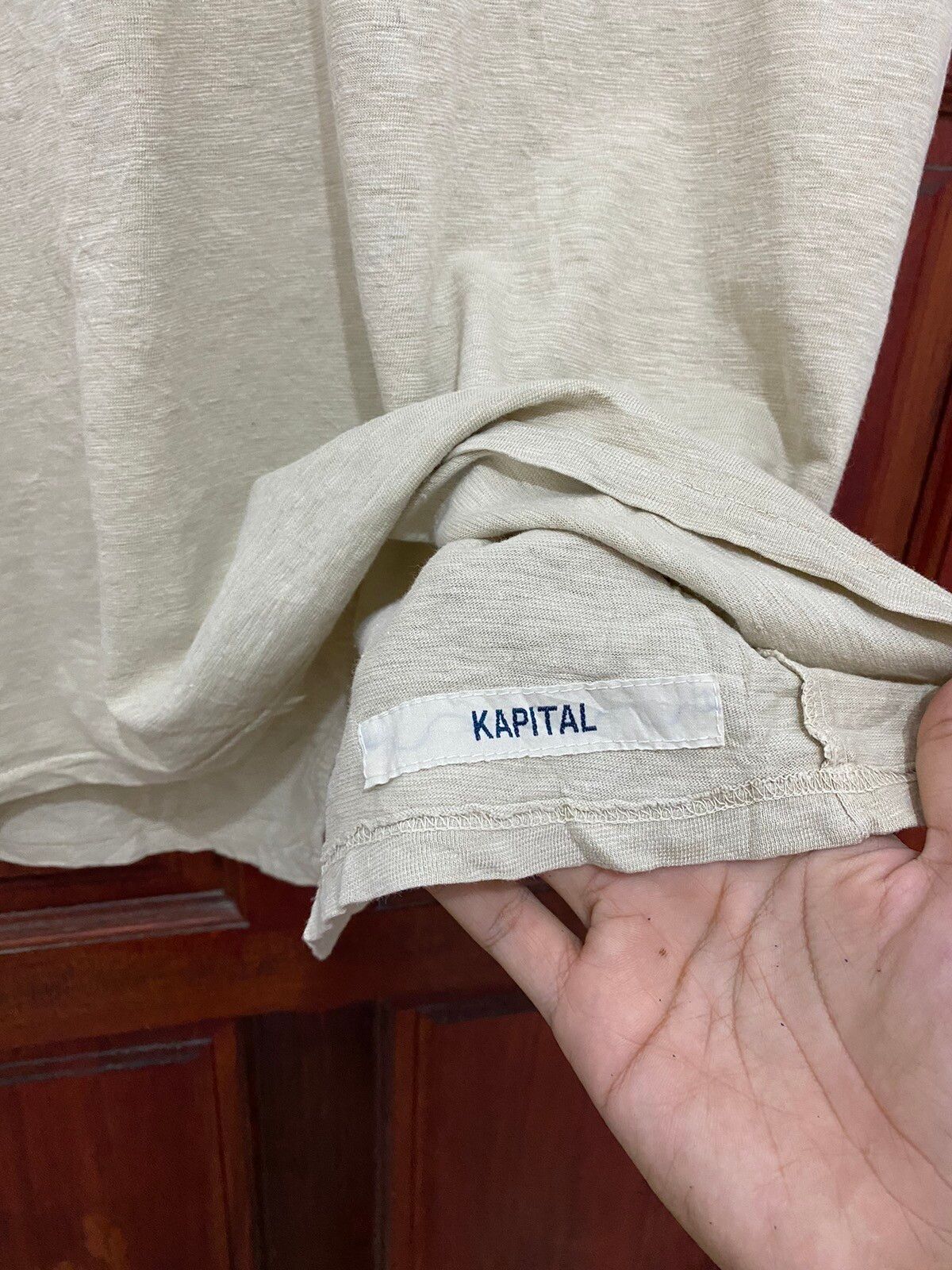 Kapital Polo Cream Tshirt Made Japan - 5