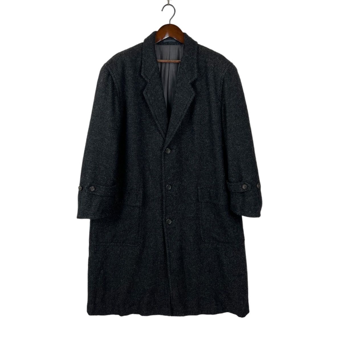 CDG HOMME Wool Tweed Coat - 1