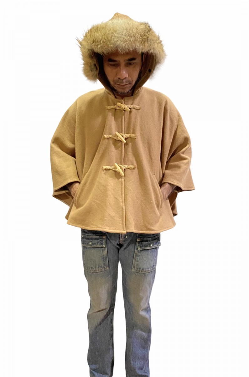 Fidelity - Wool Cape Poncho Hooded by Gerald & Steward - 1