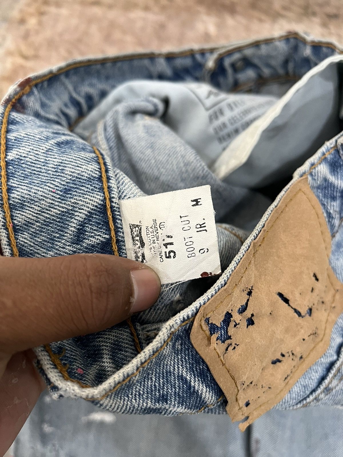 💥Vintage Flare Destroy Levis - 15