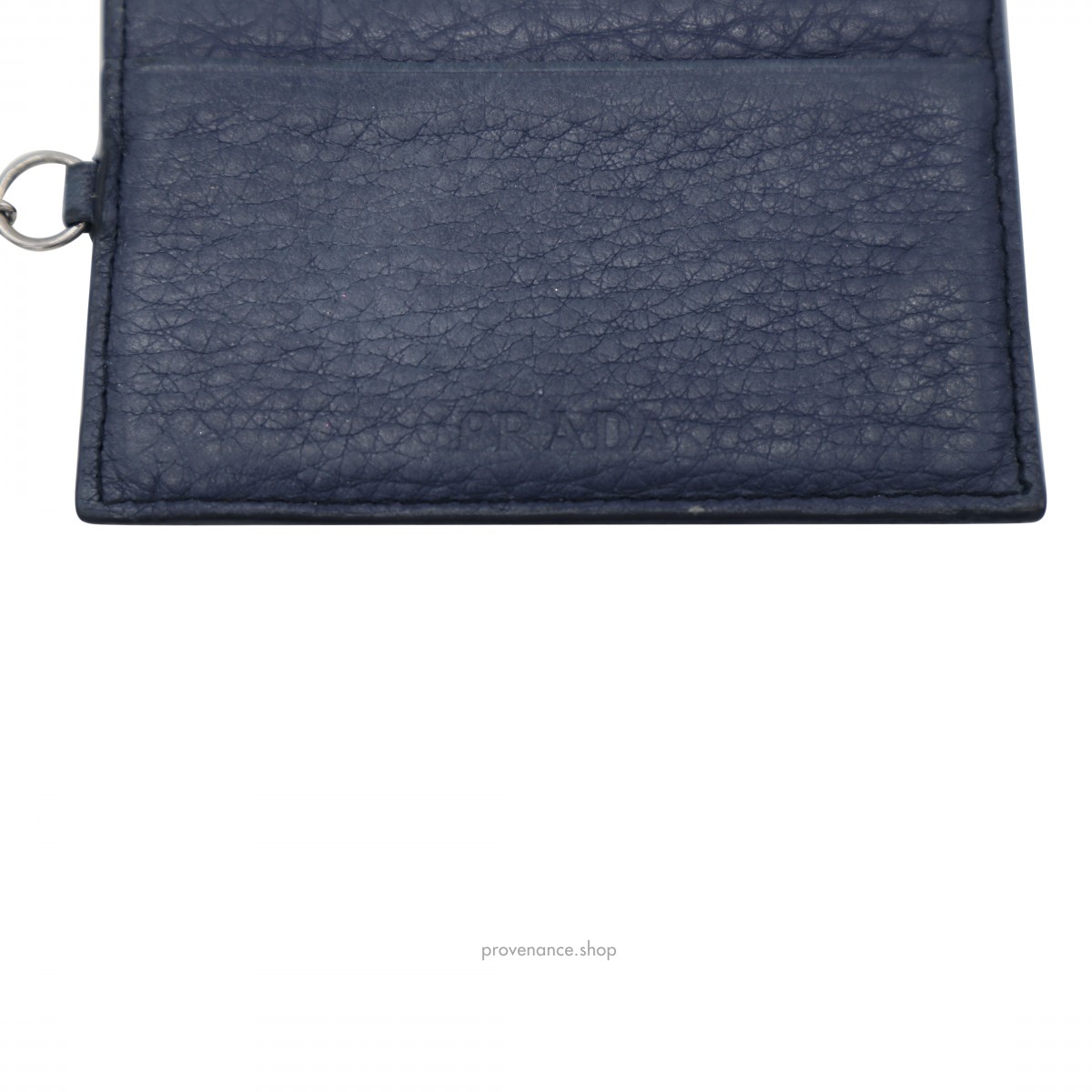 Prada Cardholder Wallet - Navy Blue Saffiano Leather - 3
