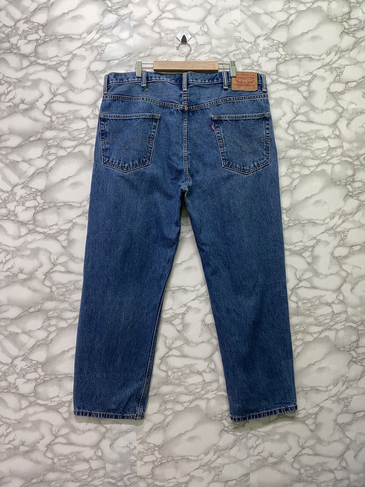 Vintage - Levi's 550 Blue Denim Distressed Jeans - L9 - 2