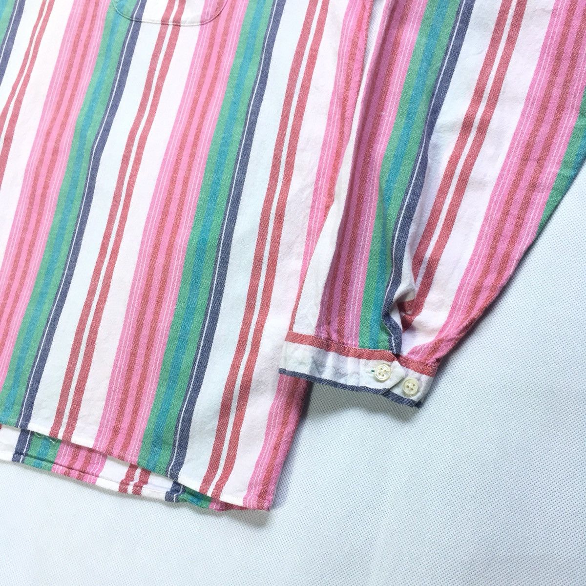 Evisu Japan Multicolor Stripes Pullover Shirt - 4