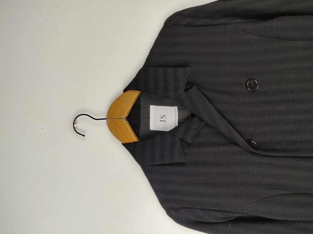 Designer - Sunaokuwahara Stripe Button Long Femme Coat - 3
