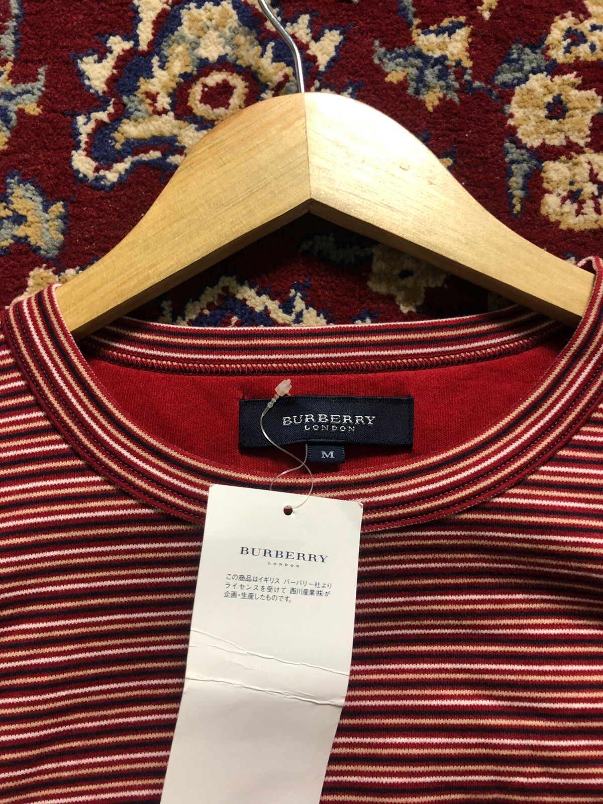 Burberry London Stripes Pocket Tee Long Sleeve Shirt - 7
