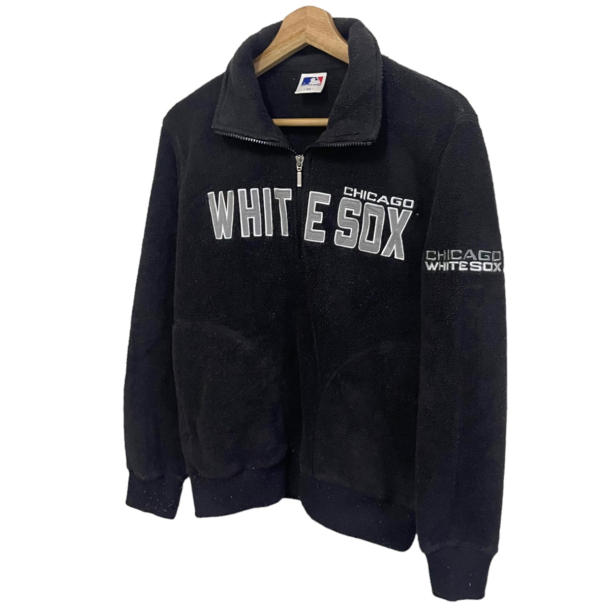 Vintage - 💥 MLB Chicago White Sox Fleece Halfzip Sweatshirt - 2