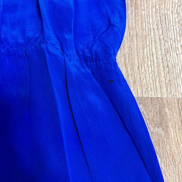 Amanda Uprichard Silk Ruffle Bright Royal Blue Mini Dress - 9