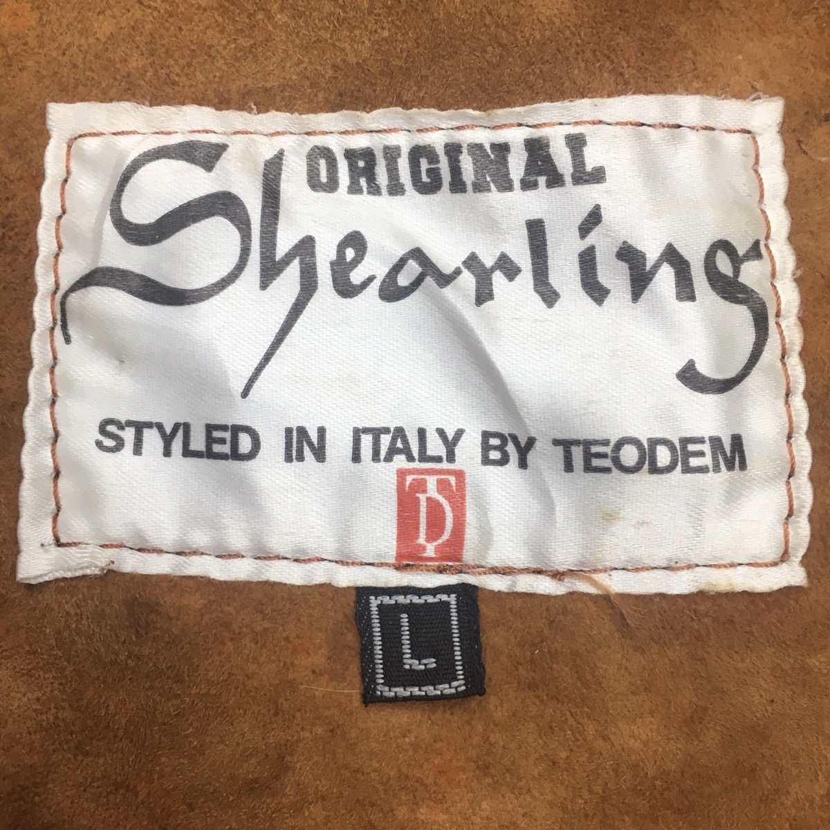 Italian Designers - Vtg TEODEM ITALY SHEARLING Genuine Leather Suede Jacket Coat - 8