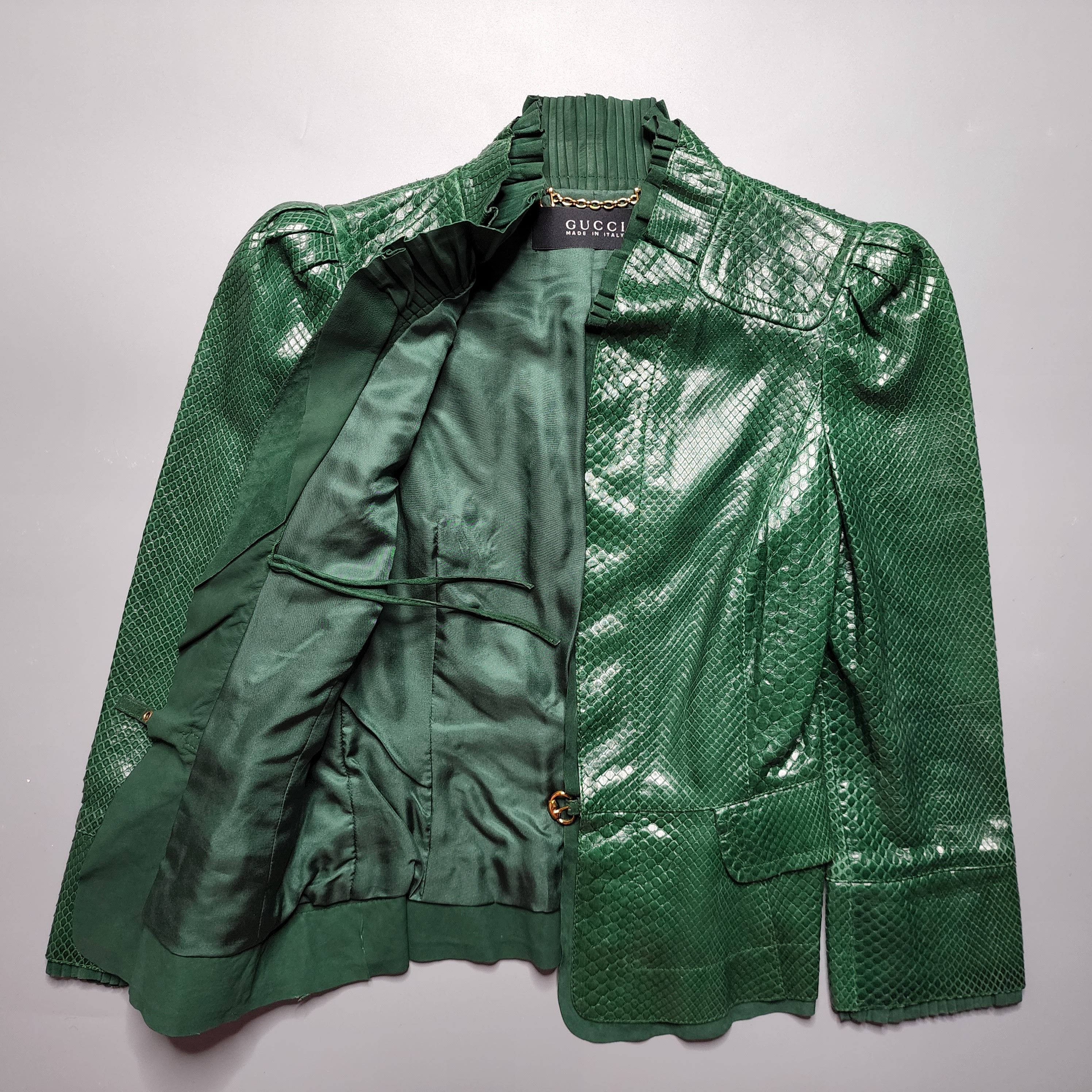 Gucci - SS06 Runway Phyton Leather Jacket - 3