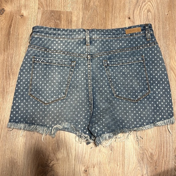 Blank NYC - Black NYC Polka Dot Frayed Hem Shorts - 6