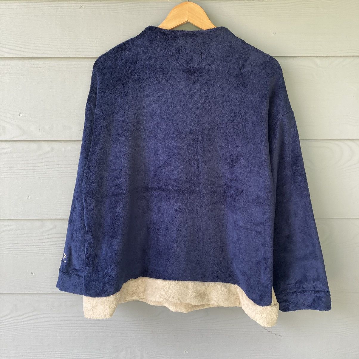 Vintage Fila Blue Blank Fleece Sweater - 7
