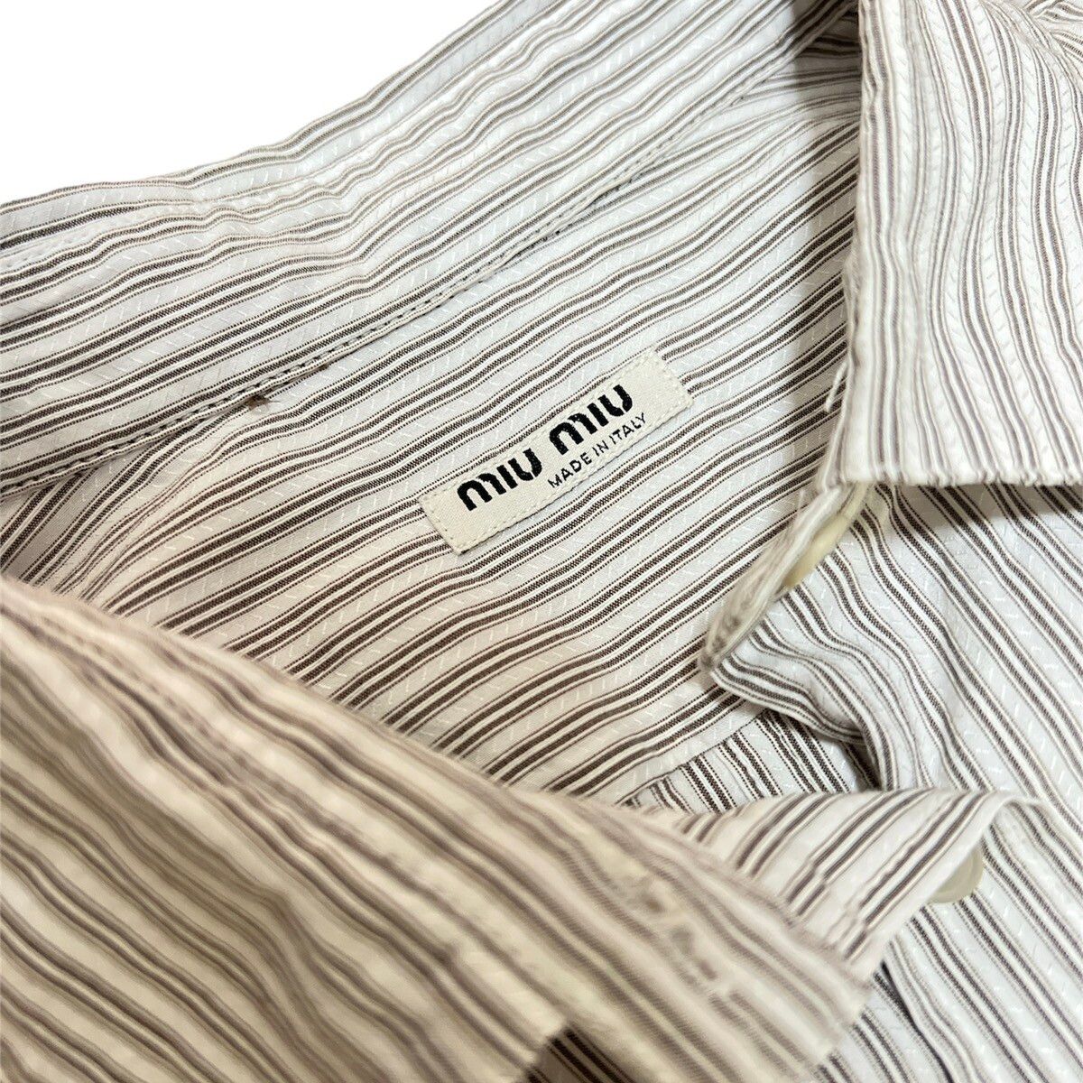 Miu Miu striped button ups shirt 2006 - 3