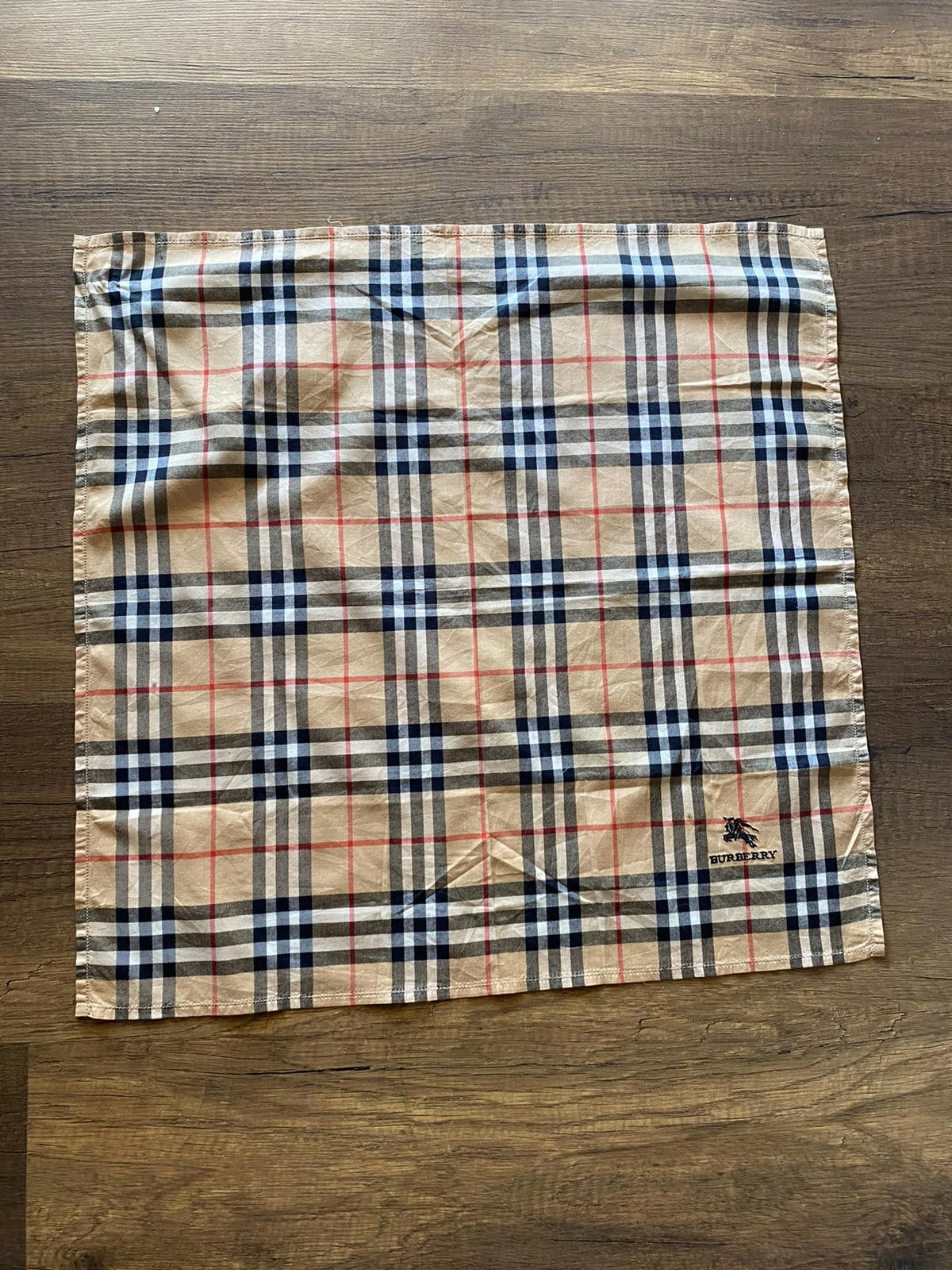 Authentic Burberry Nova Check Handkerchief Cotton - 8