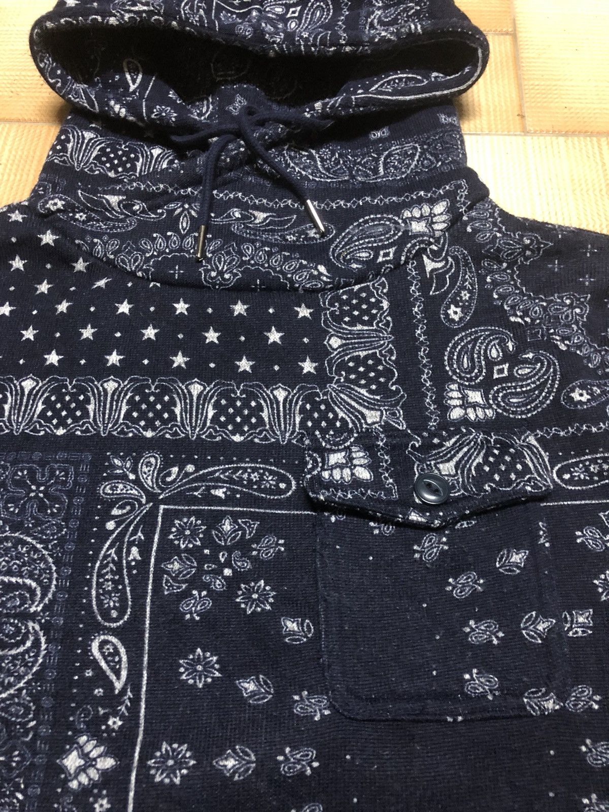 Designer - Awesome BANDANA Print Hooded Sweatshirt KAPITAL Style - 6