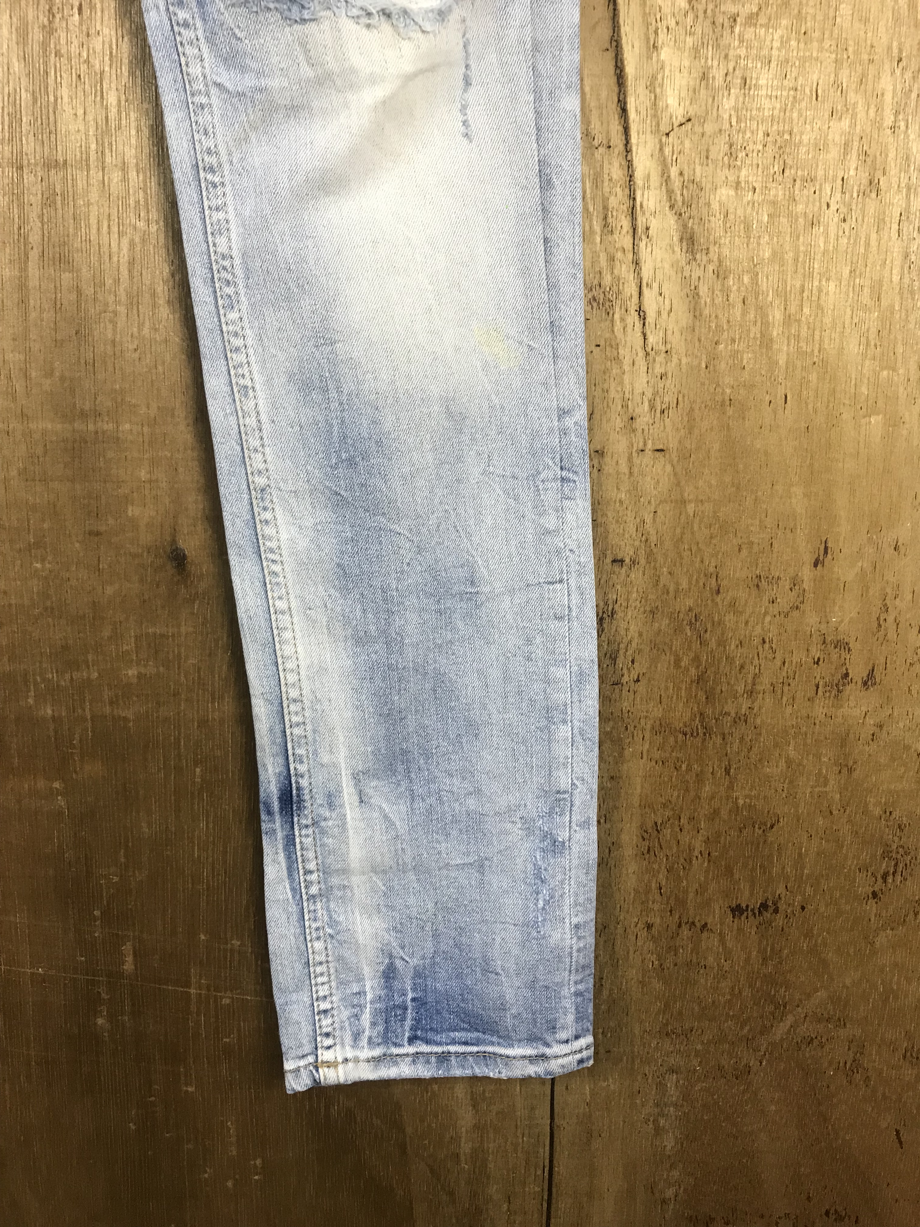 Zara - Zara Men Boro Distressed Slim Denim #3124-A - 7