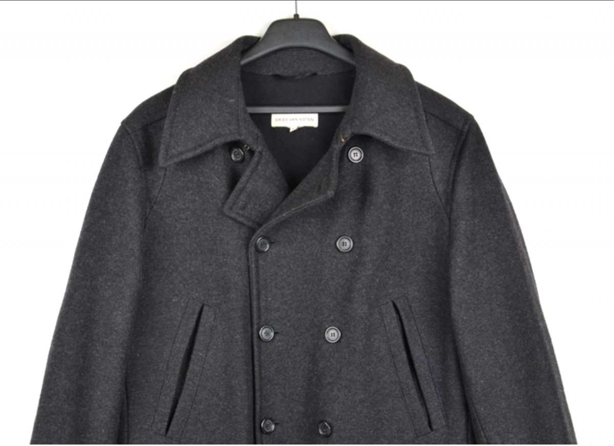 DRIES VAN NOTEN MILITARY WOOL COAT L - 3