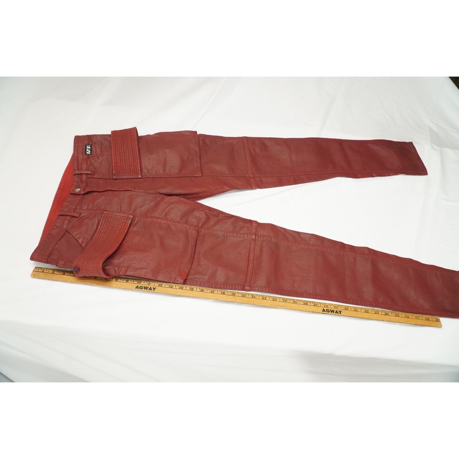 SS21 Easy Creatch Cut 33 Wax Trouser Cargo Pants Dark Cherry - 17