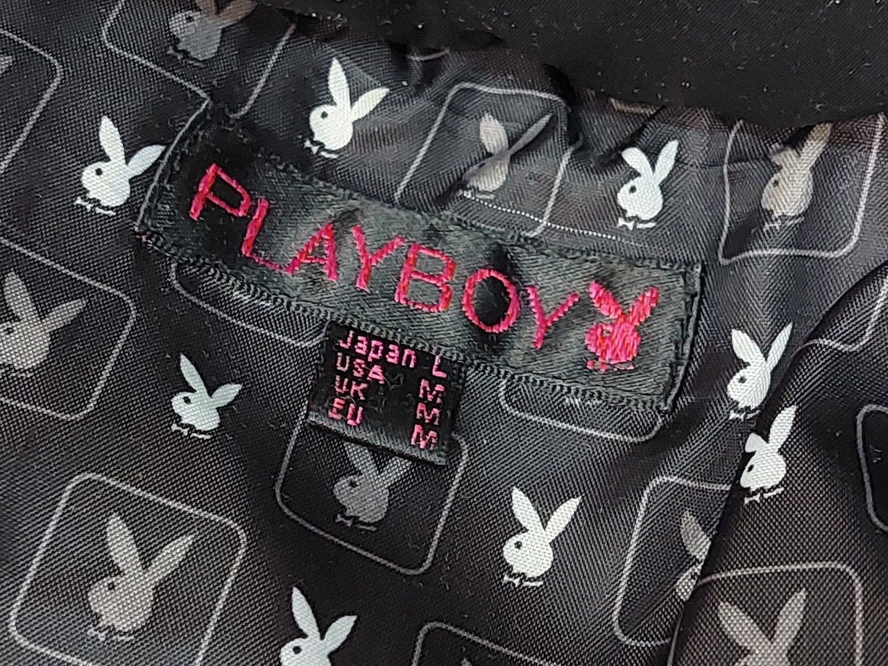 Vintage Playboy Bomber Jacket With Hoodie - 3