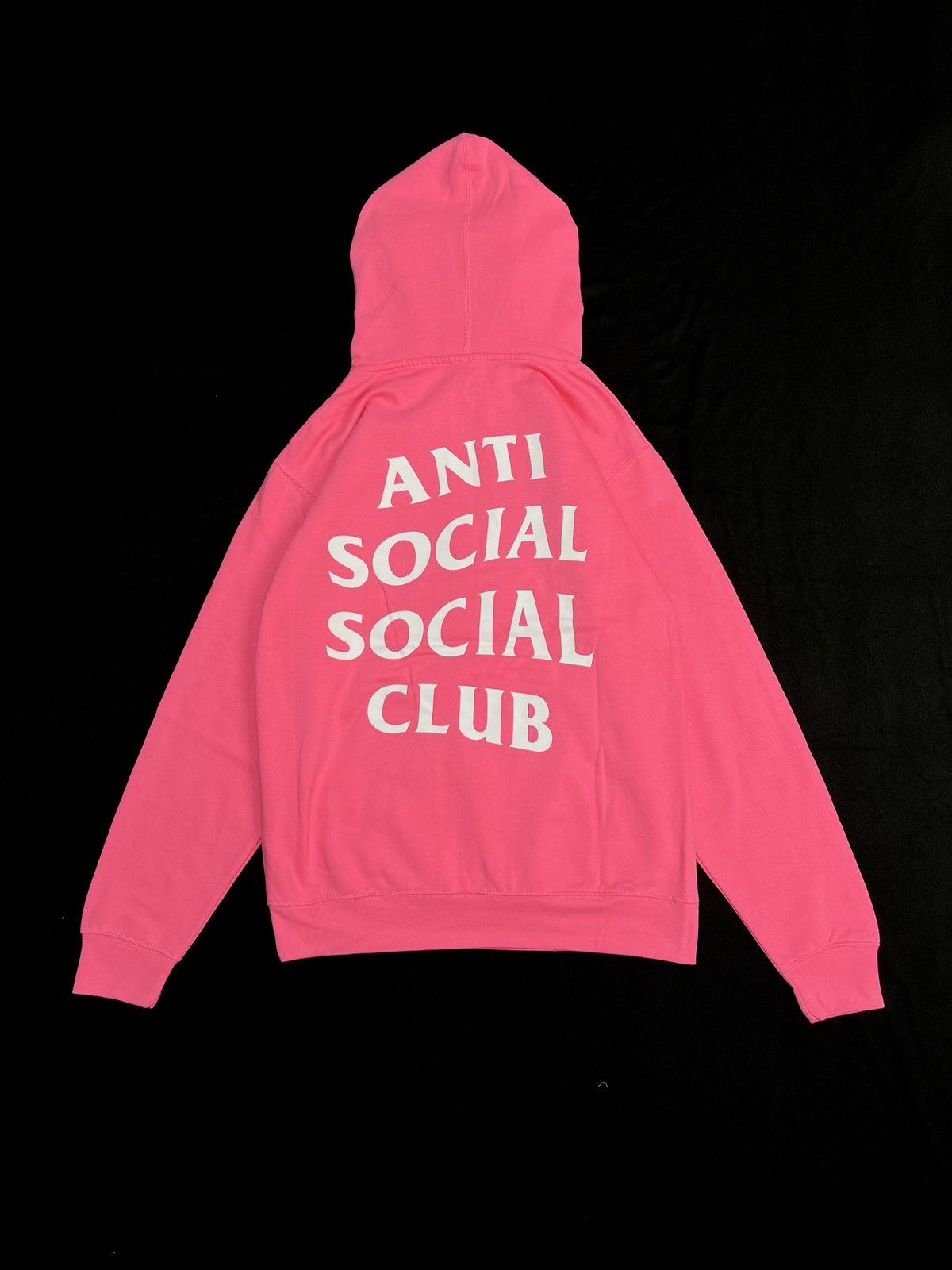 Rare Anti Social Social Club ASSC No Drama Pink Hoodie Small - 4