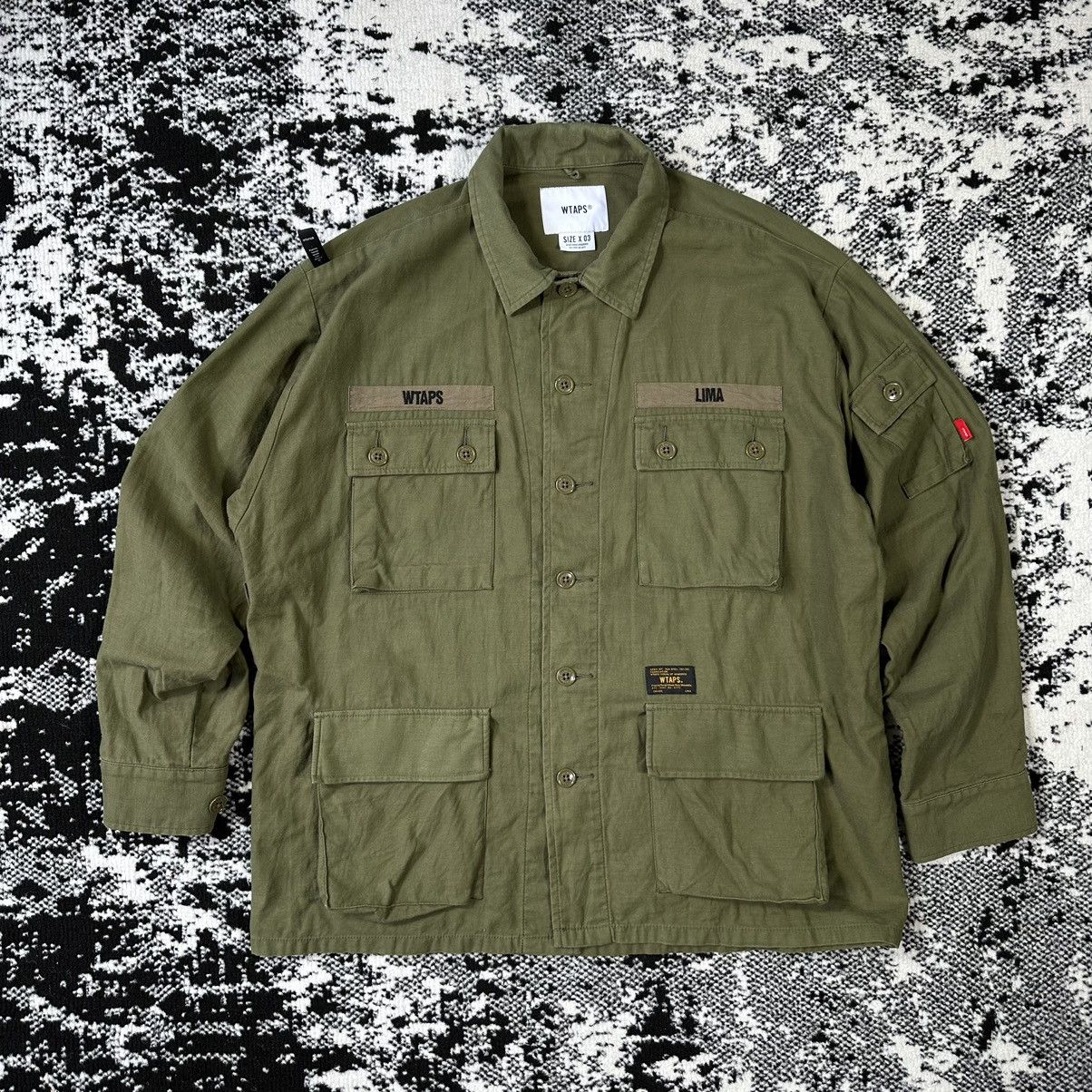 WTAPS JUNGLE LS 01 SHIRT COTTON SATIN 2017 - 1