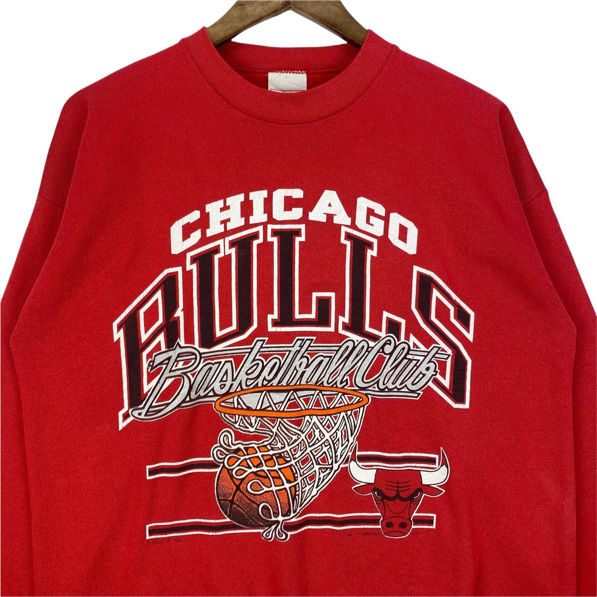 Vintage 1990 Chicago Bulls Basketball Club Sweatshirt - 5