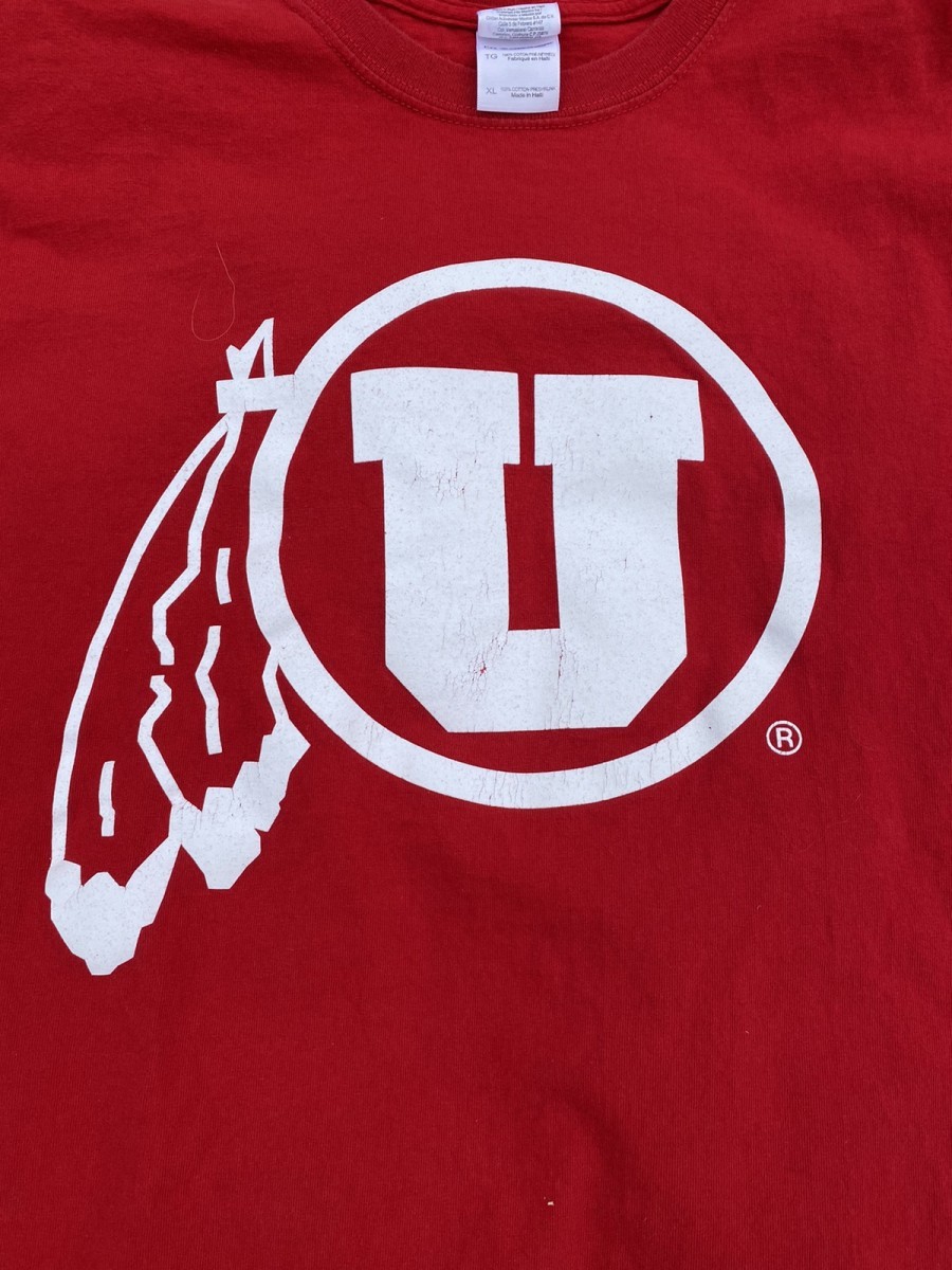 Vintage - University of Utah Utes Red Tee - 4