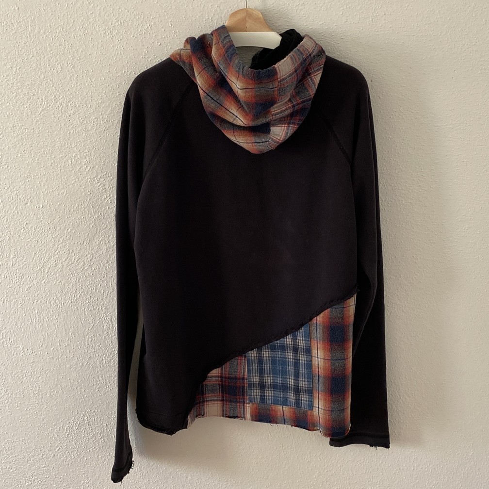 50/50 Mixed Plaid Hoodie - 6