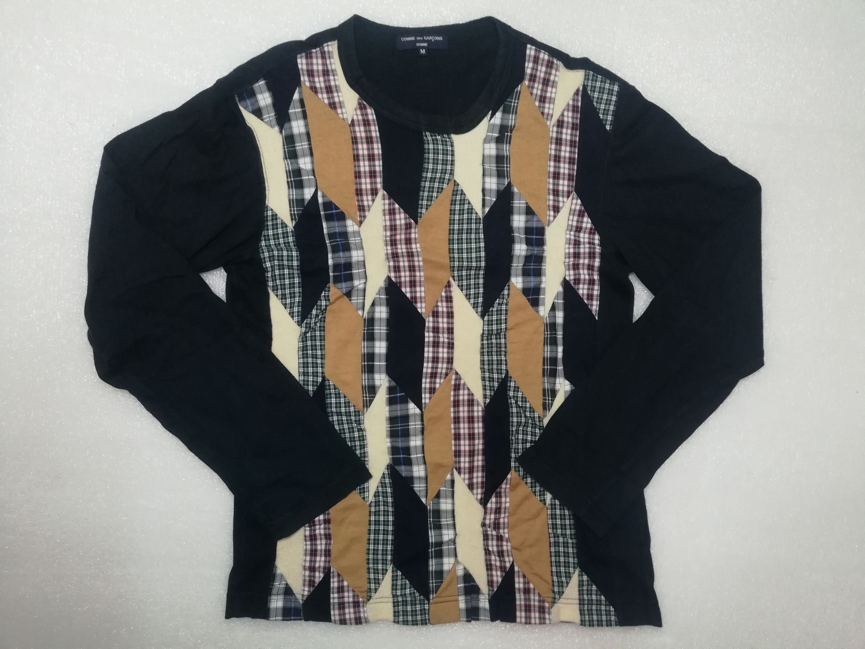 Patchwork L/S Tee (Fits Small) - 2