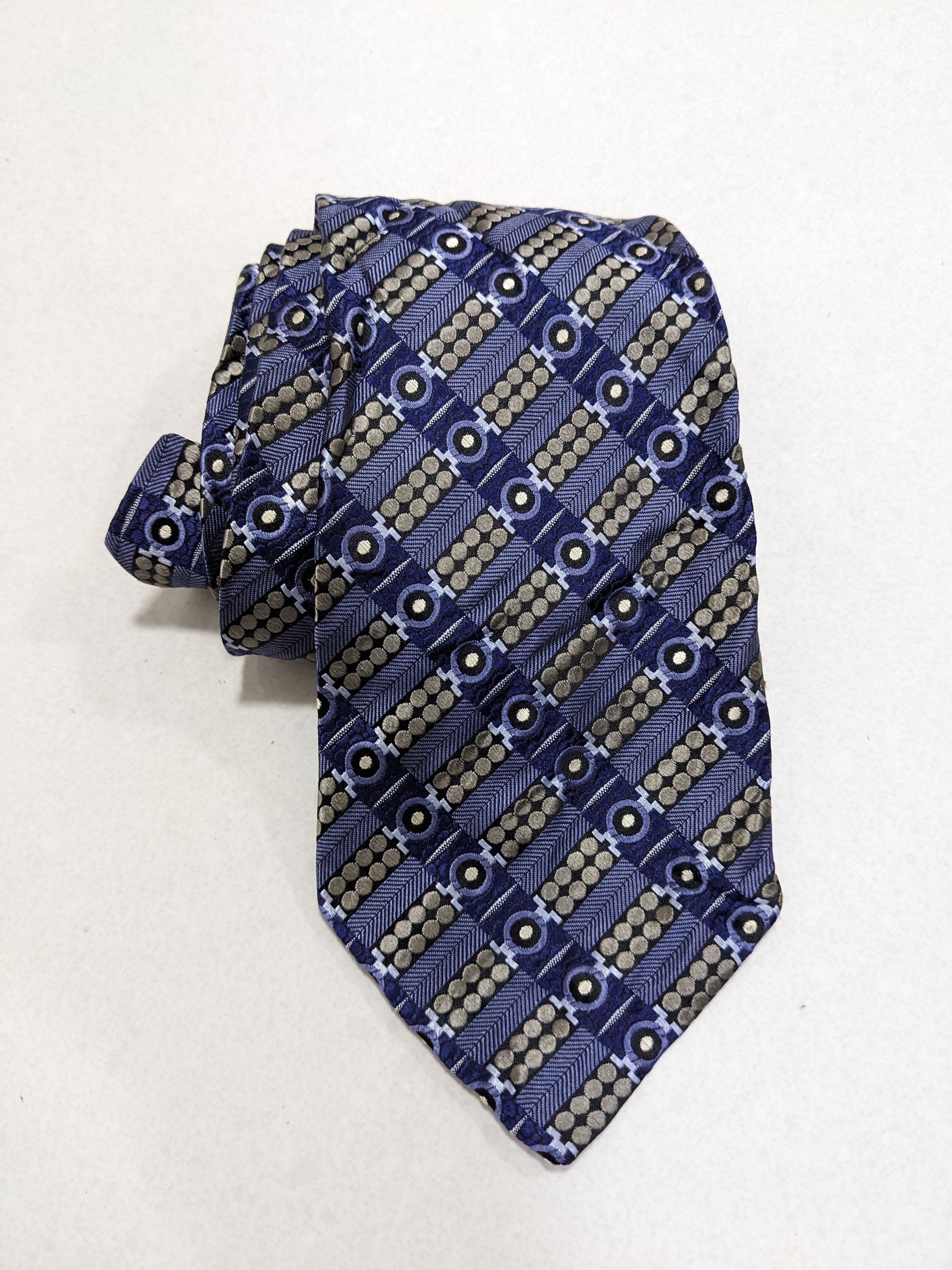 Robert Talbott Nordstrom Men's 100% Silk Necktie USA Blue - 2