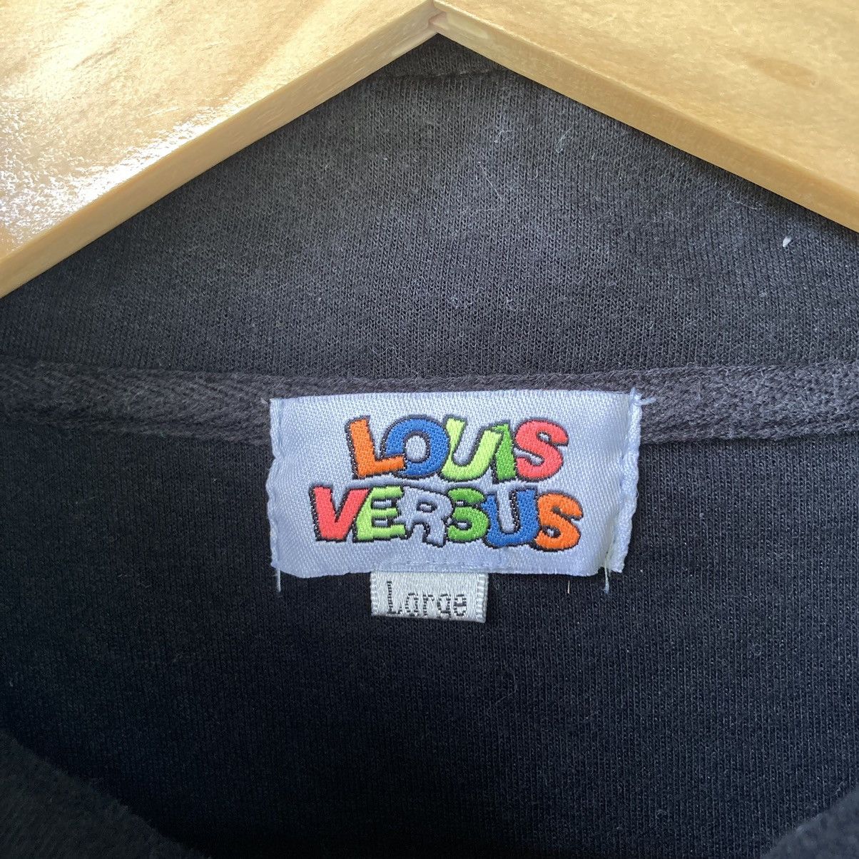 Vintage Louis Versus Black Sweatshirt - 7