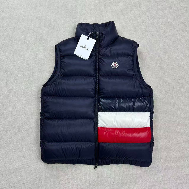 MONCLER flocked logo down vest - 1